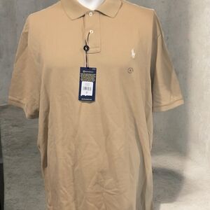 Ralph Lauren Beige Polo Shirt Classic Fit